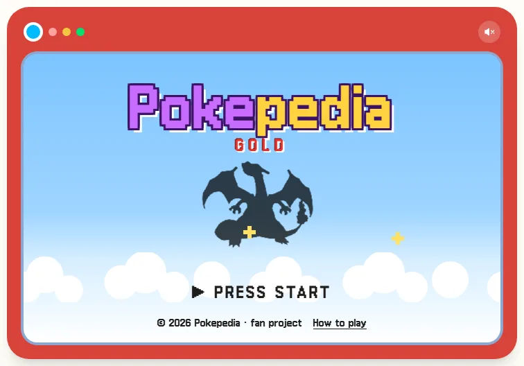 トップページになったゲームのタイトル画面